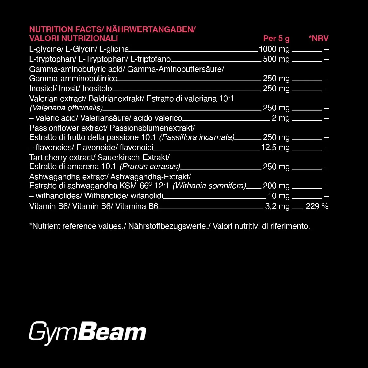 GymBeam XBEAM Night XP integratore notte 250g