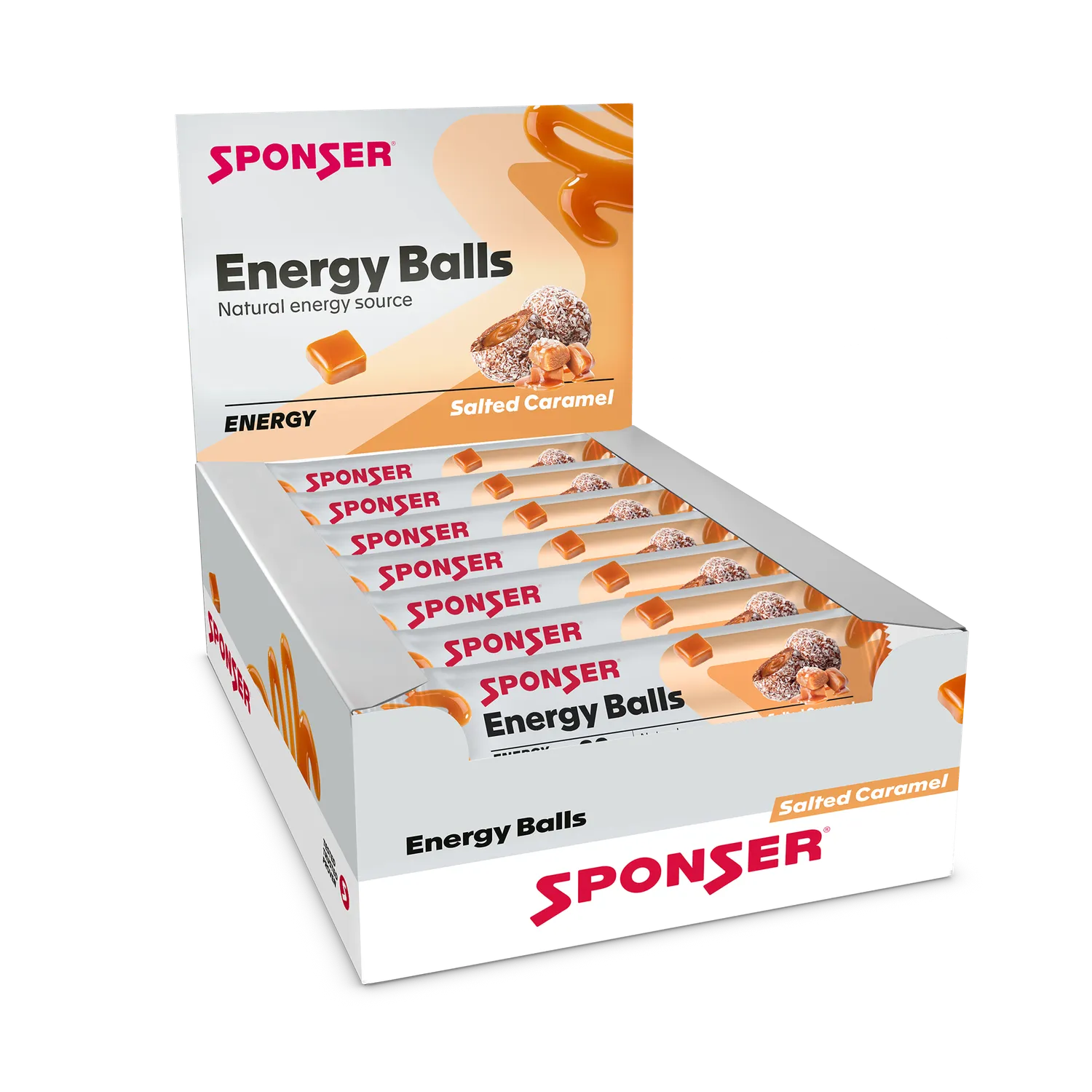 Sponser Energy Balls Salted Caramel barrette 45g datteri