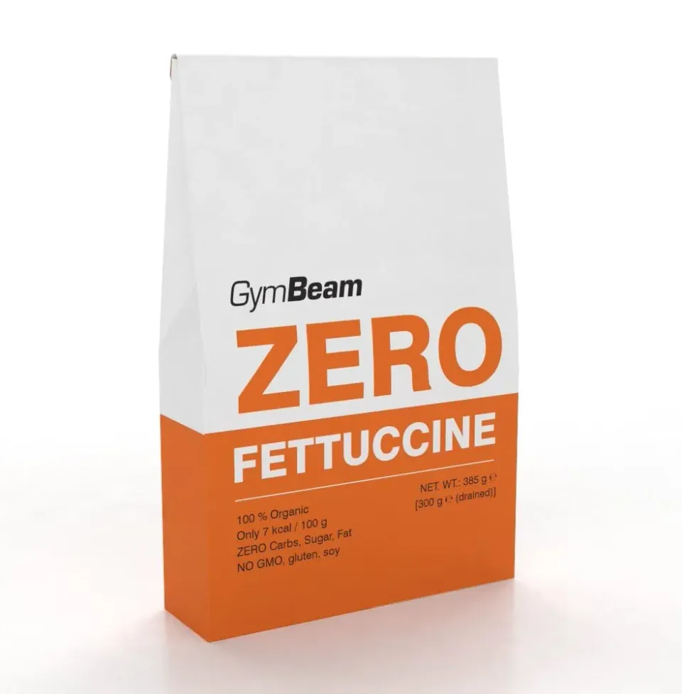 GymBeam Fettuccine Zero BIO pasta konjac 385 g senza glutine