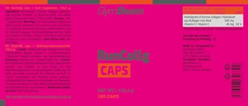 GymBeam RunCollg Caps collagene 180 capsule tipo 1 e 3