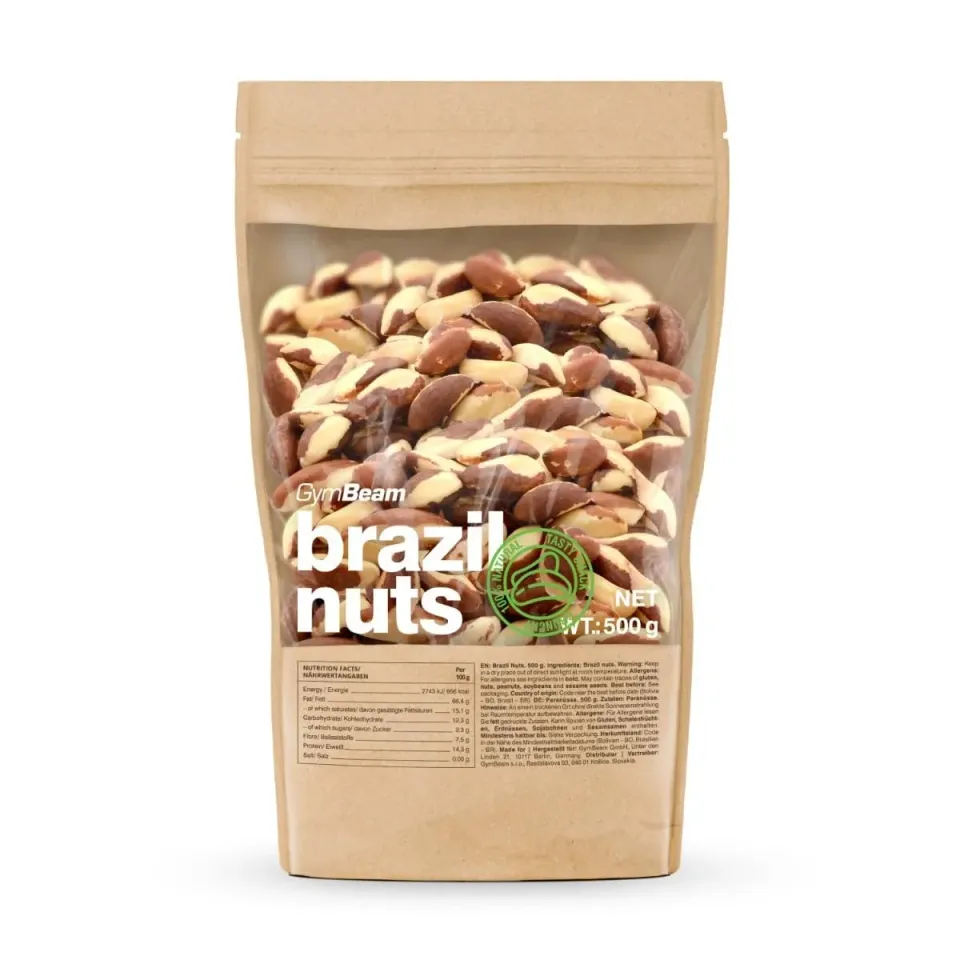 GymBeam Noci Brasiliane 500 g Non Tostate Snack