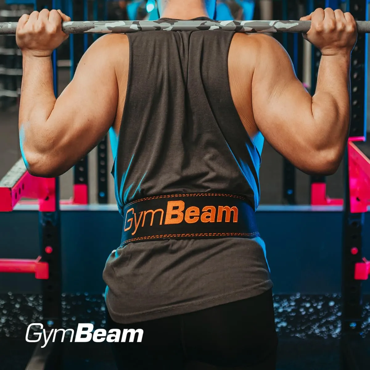 GymBeam Jay cintura palestra finta pelle con fibbia