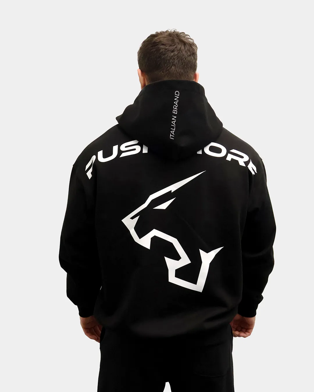 Push More Oversize Hoodie felpa cotone streetwear