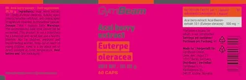 GymBeam Acai Bacche Integratore Antiossidante Vegano