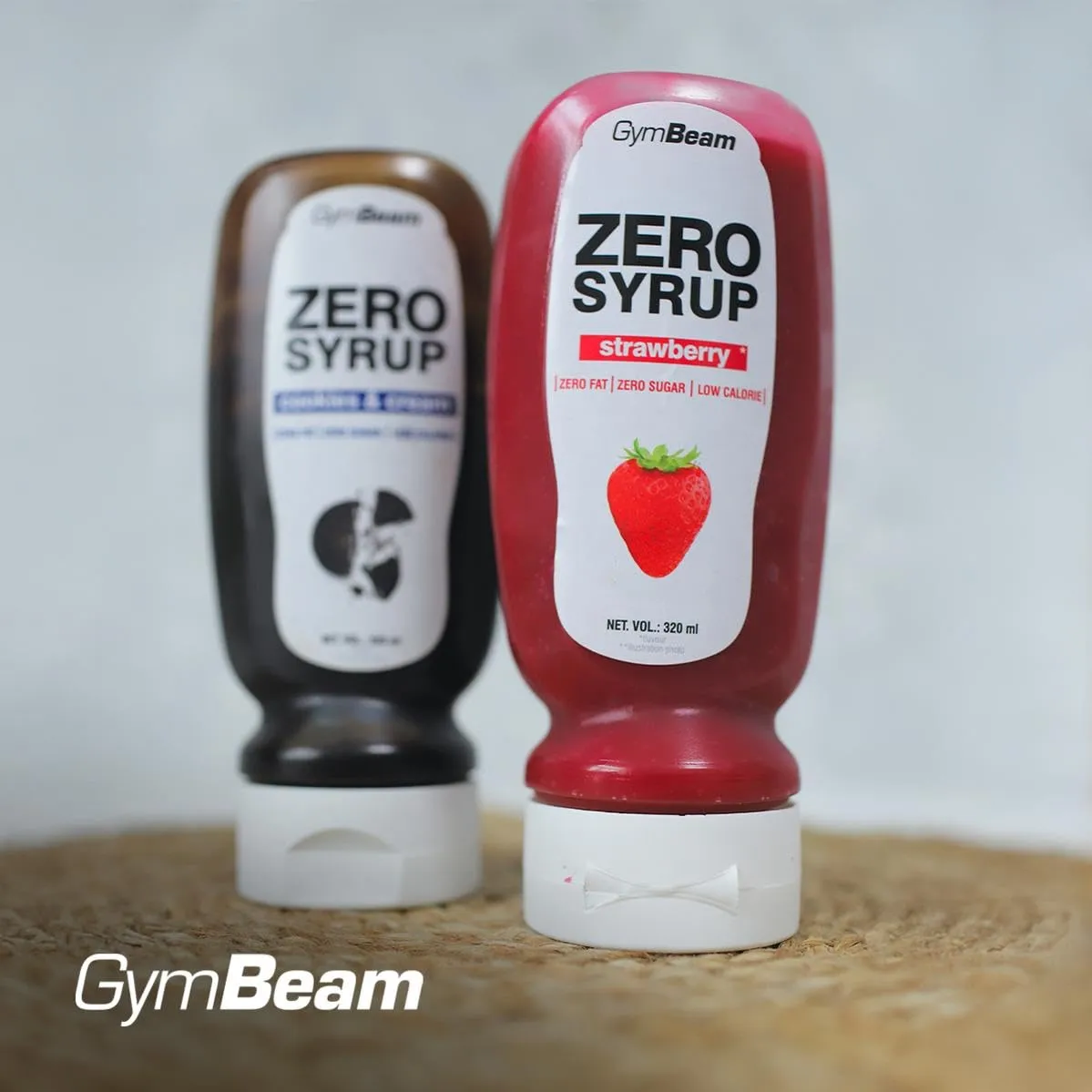 GymBeam Zero Sciroppo Fragola 6x320 ml Senza Zucchero