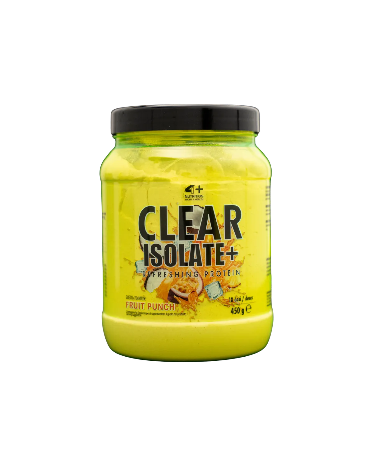 4 Plus Nutrition Clear Isolate+ proteine isolate 450 g senza zuccheri