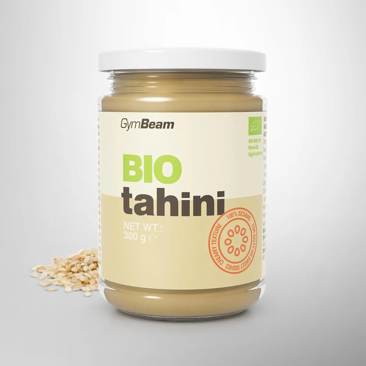 GymBeam Tahini BIO crema sesamo 300 g low-carb