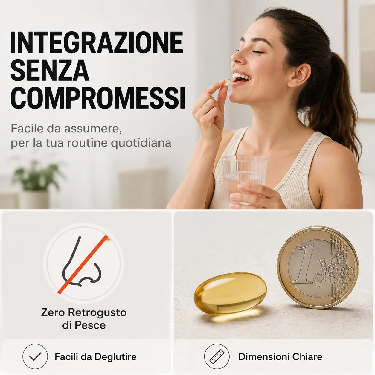 GymBeam Omega 3 integratore capsule 60 cps EPA DHA