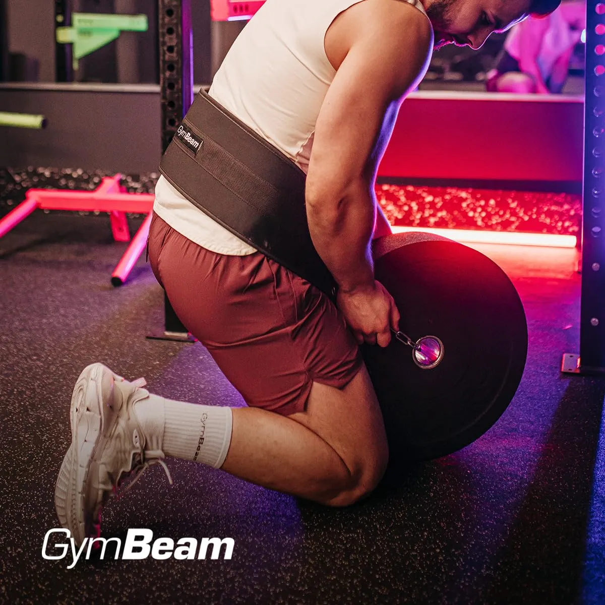 GymBeam Dip Belt Cintura Pesi EVA 50 kg con Catena