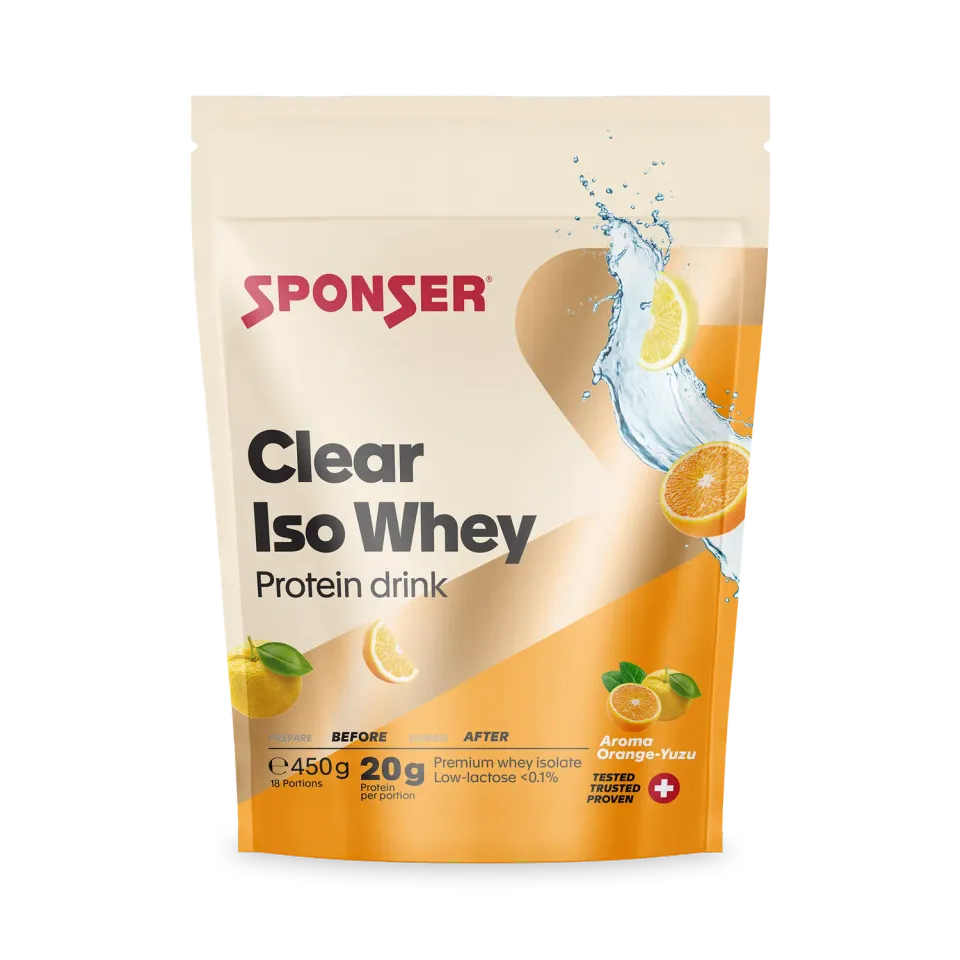 Sponser Clear Iso Whey proteine chiare arancia yuzu 450 g