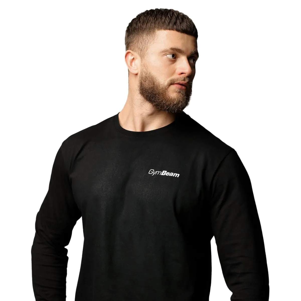 GymBeam Maglia Uomo Basic Maniche Lunghe cotone