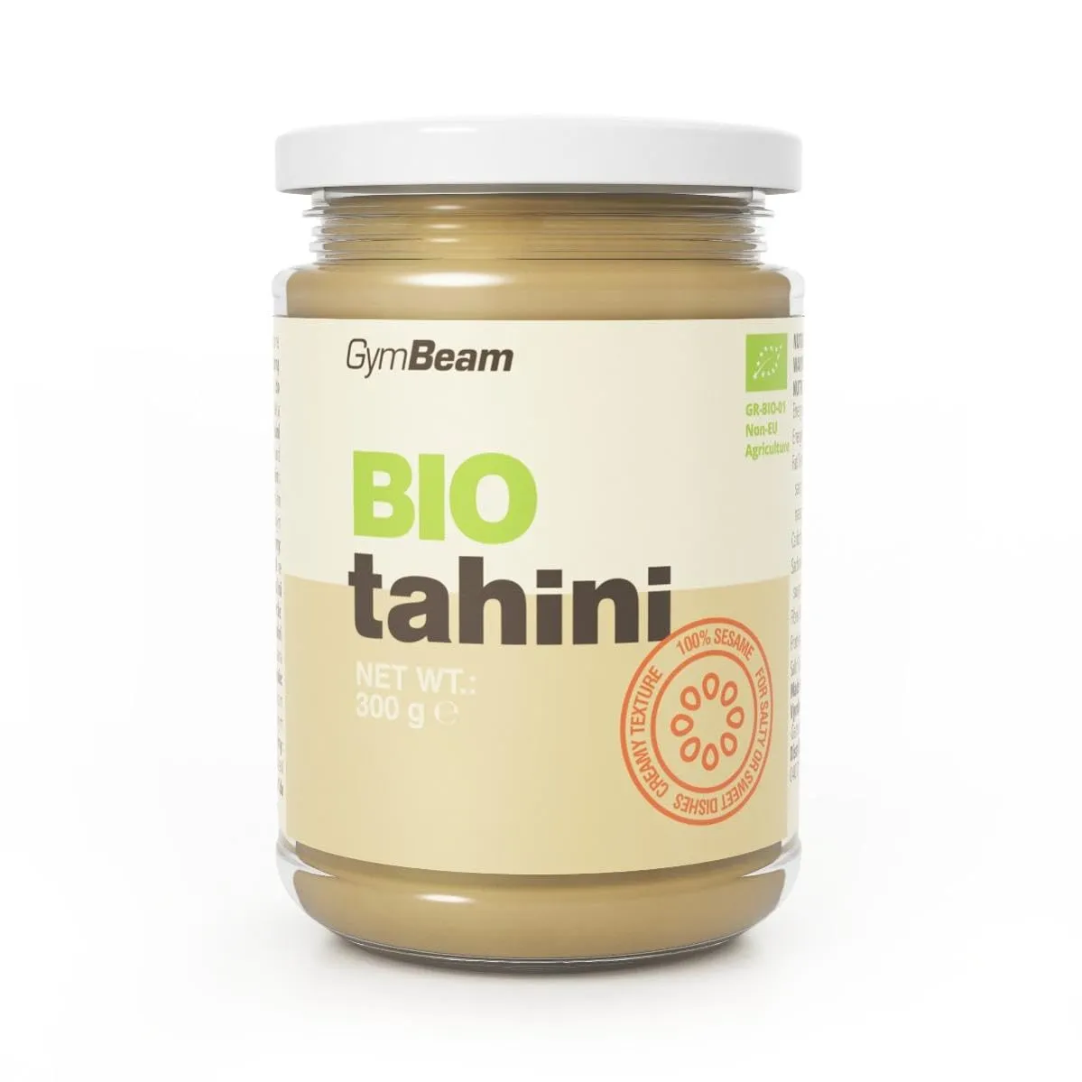 GymBeam Tahini BIO crema sesamo 300 g low-carb