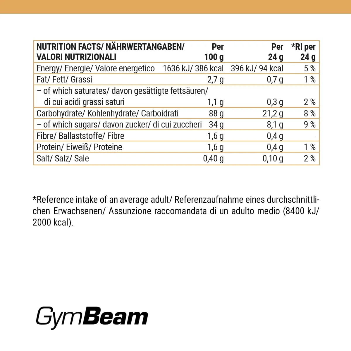 GymBeam Chai Latte miscela 250 g tè nero speziato