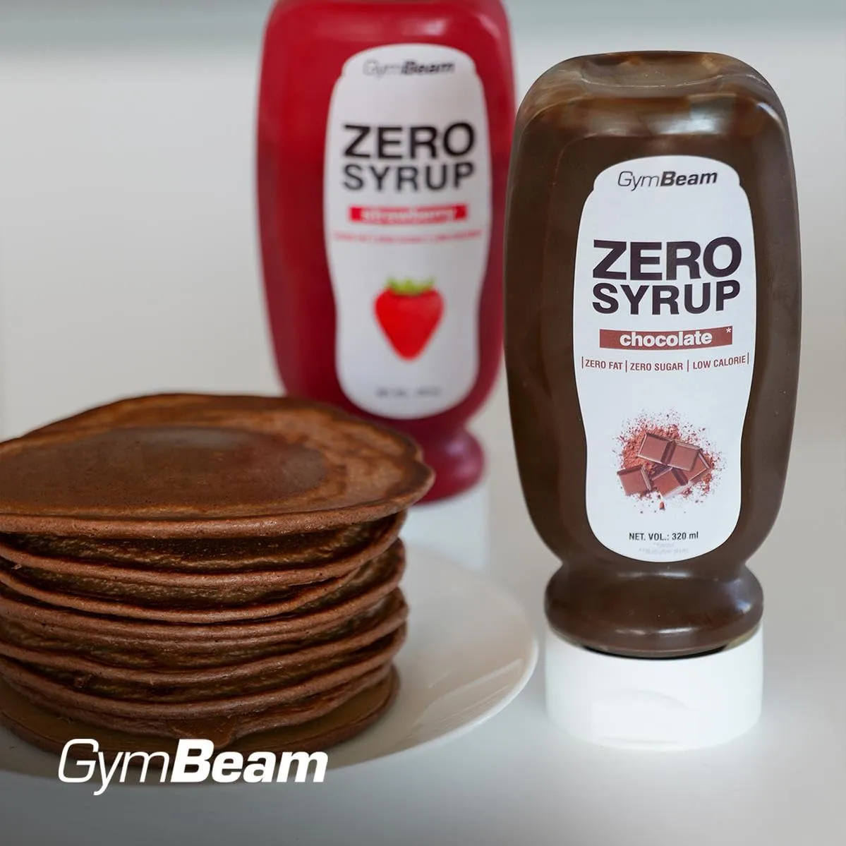 GymBeam Zero Sciroppo 320 ml Cioccolato Zero Zuccheri