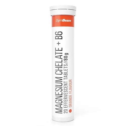 GymBeam Magnesio Chelato B6 Effervescente Arancia 20 cpr