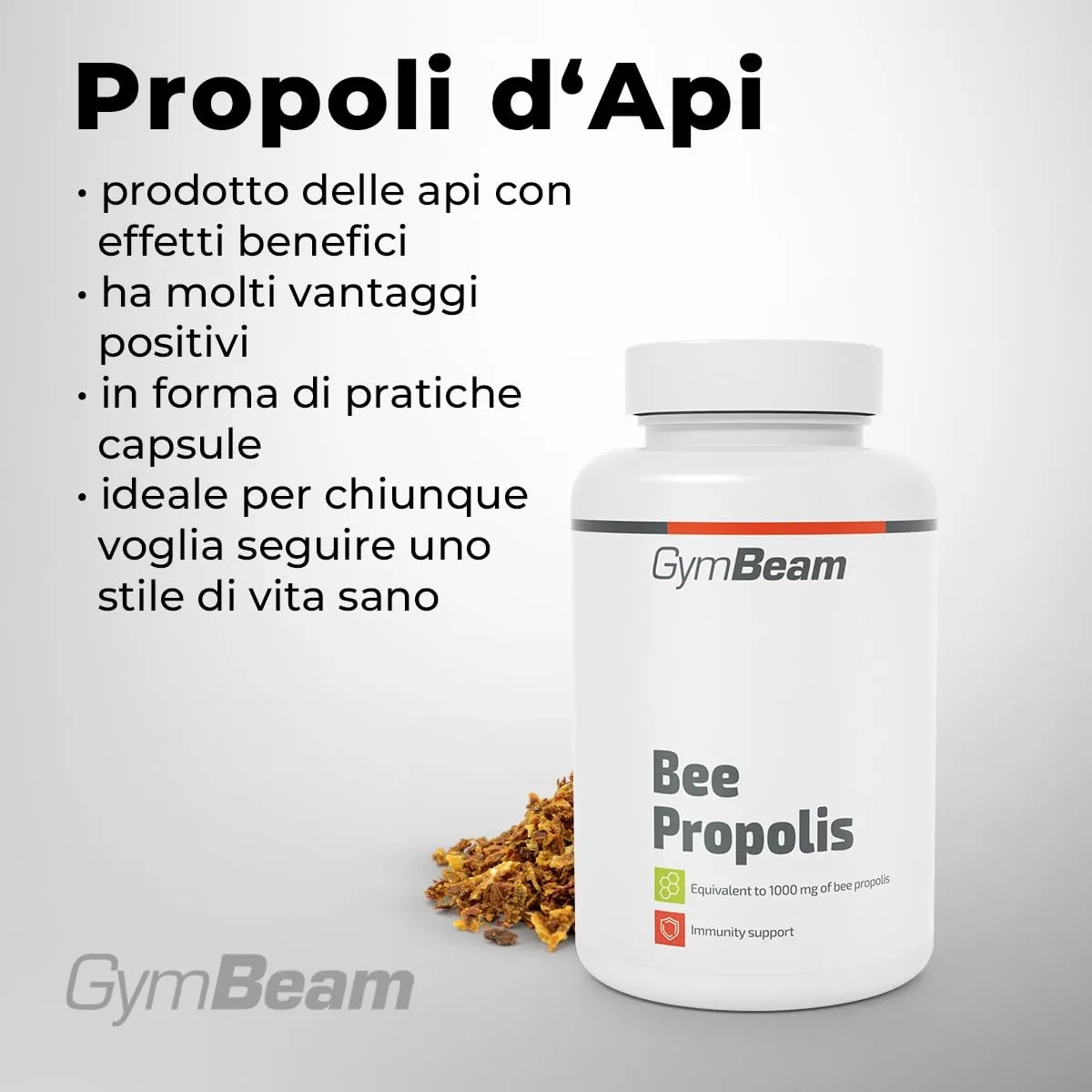 GymBeam Propoli Pura Capsule 60 Capsule Naturale