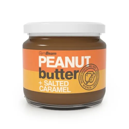 GymBeam Burro di Arachidi Caramello Salato 340 g