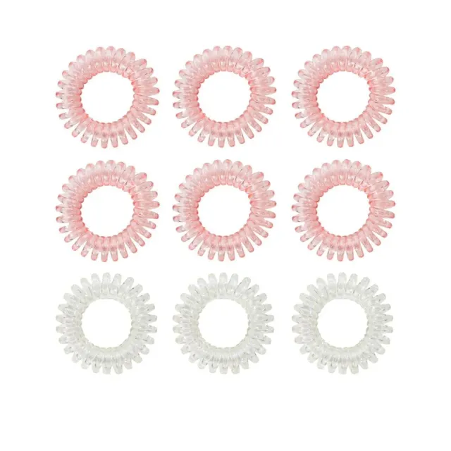 GymBeam Elastici Capelli Spirale 9 pz delicati