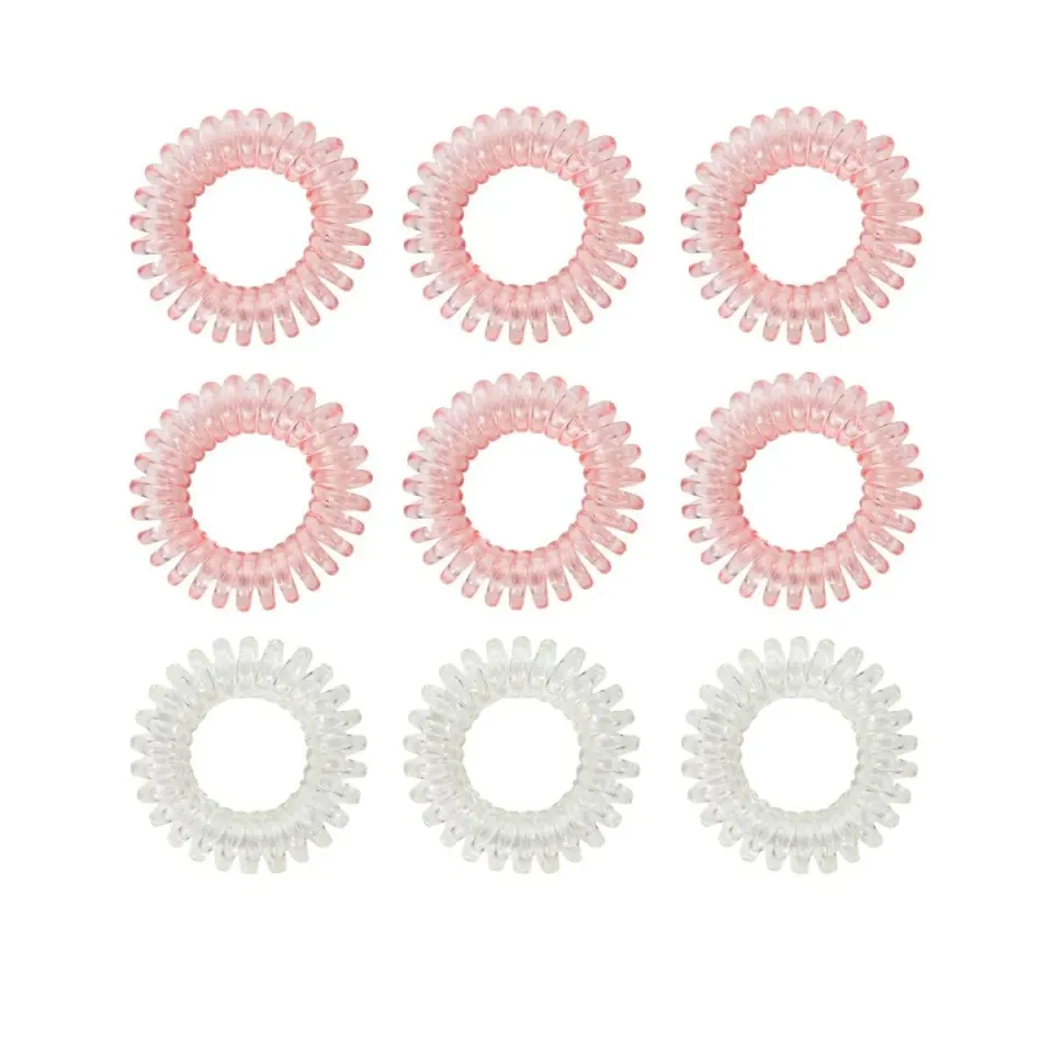 GymBeam Elastici Capelli Spirale 9 pz delicati