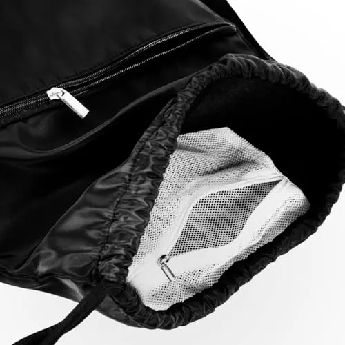GymBeam sacca sportiva cordino palestra poliestere nero