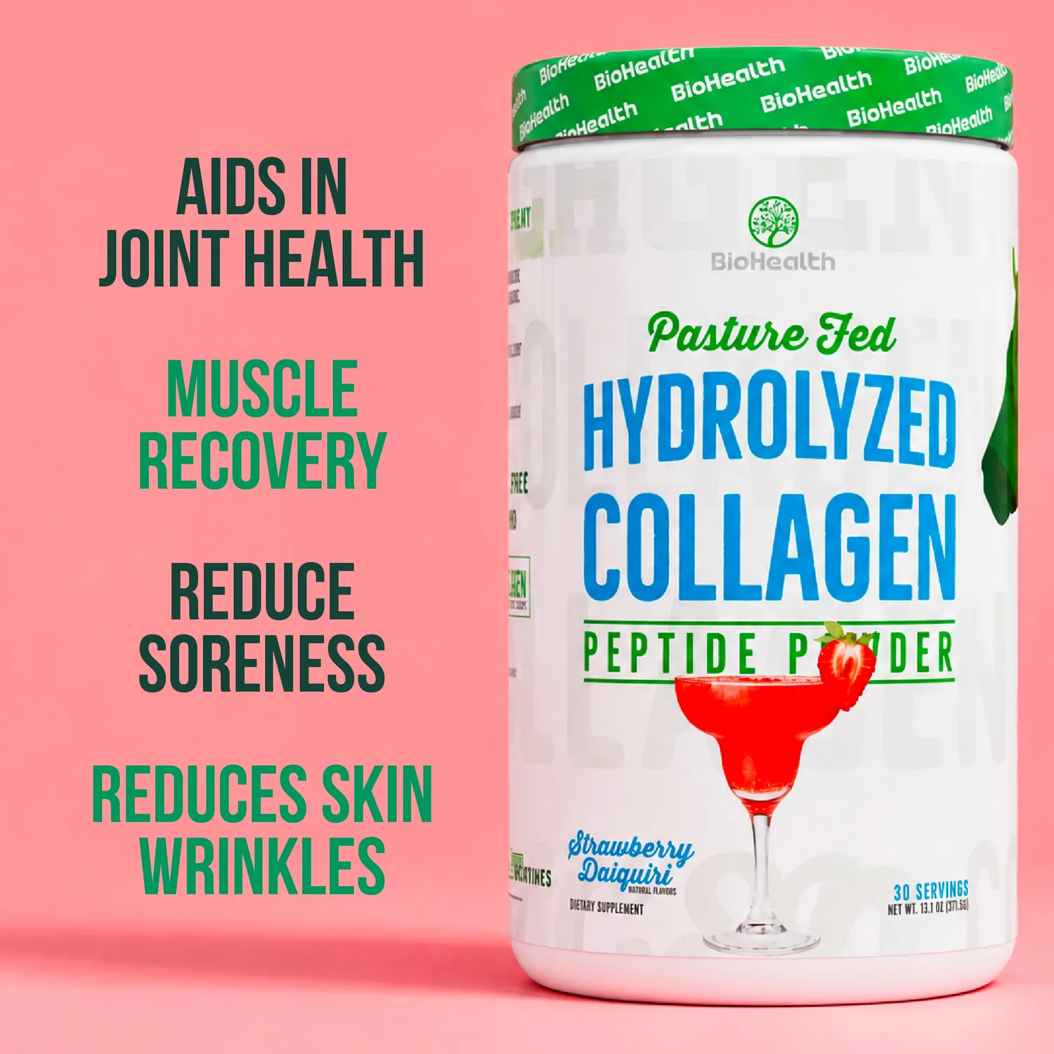 BioHealth Collagen Peptides neutro polvere recupero