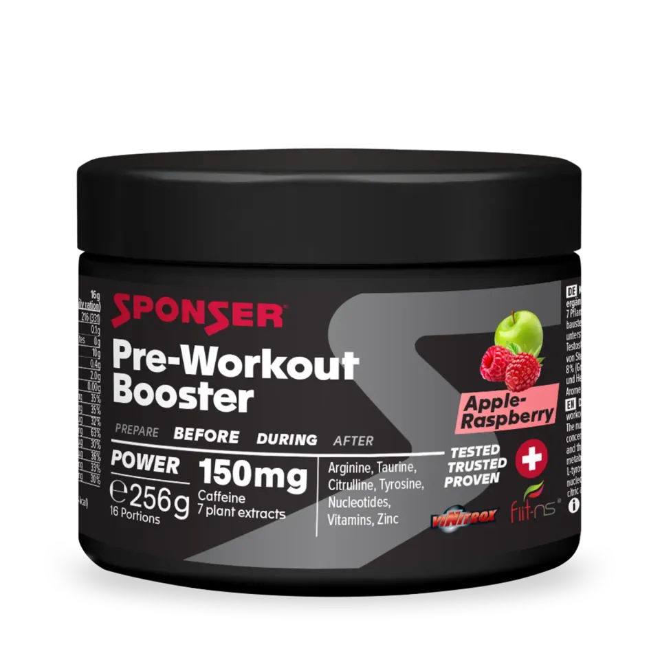 Sponser Pre-Workout Booster pre workout 256g mela-lampone