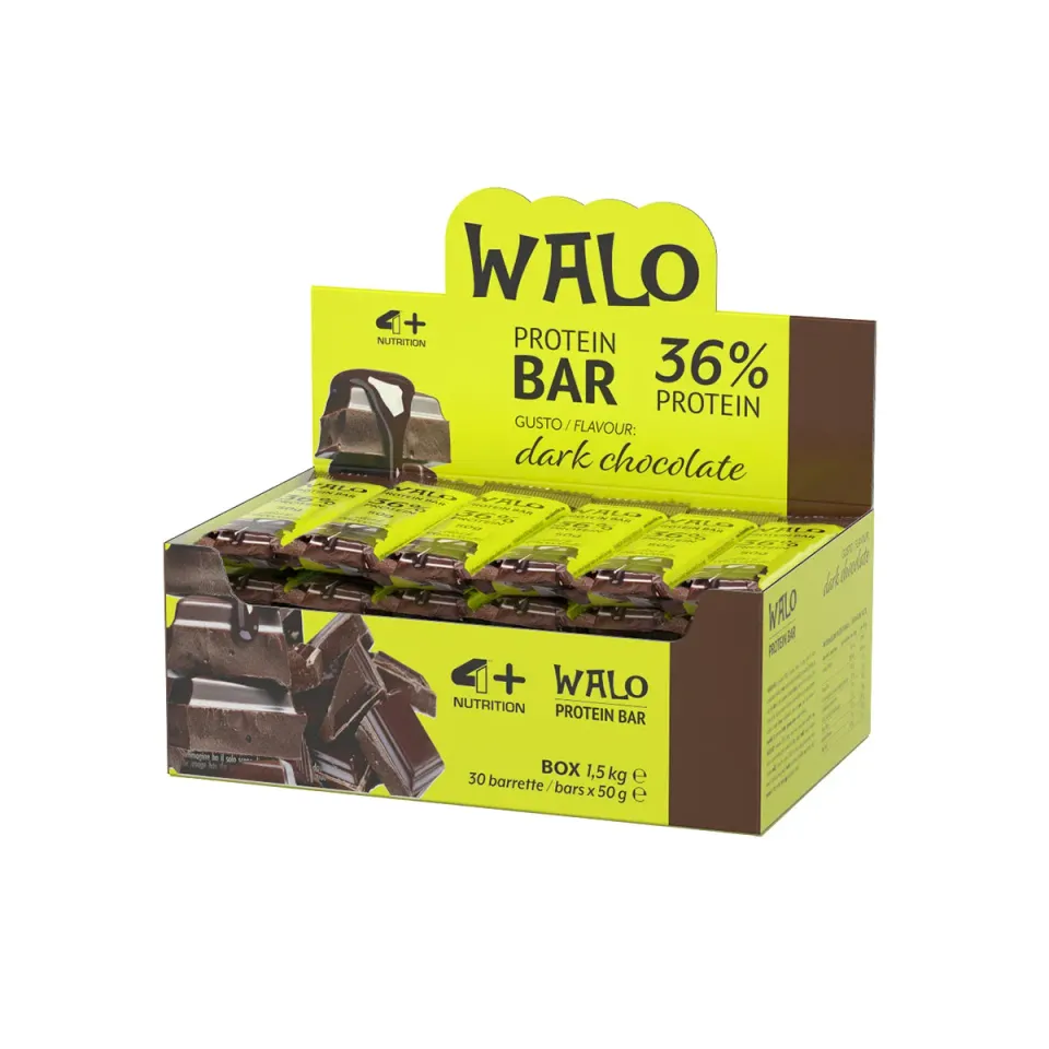 4 Plus Nutrition Walo Crockbar barretta proteica dark chocolate 50 g
