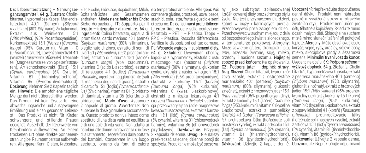 GymBeam Liver Support Integratore 90 cps Fegato