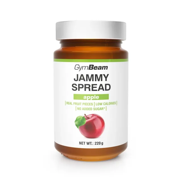 GymBeam Jammy Spread Marmellata Mela 220 g Senza Zucchero