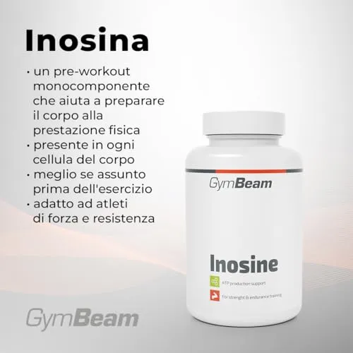 GymBeam Inosina capsule 120 cps pre-workout forza