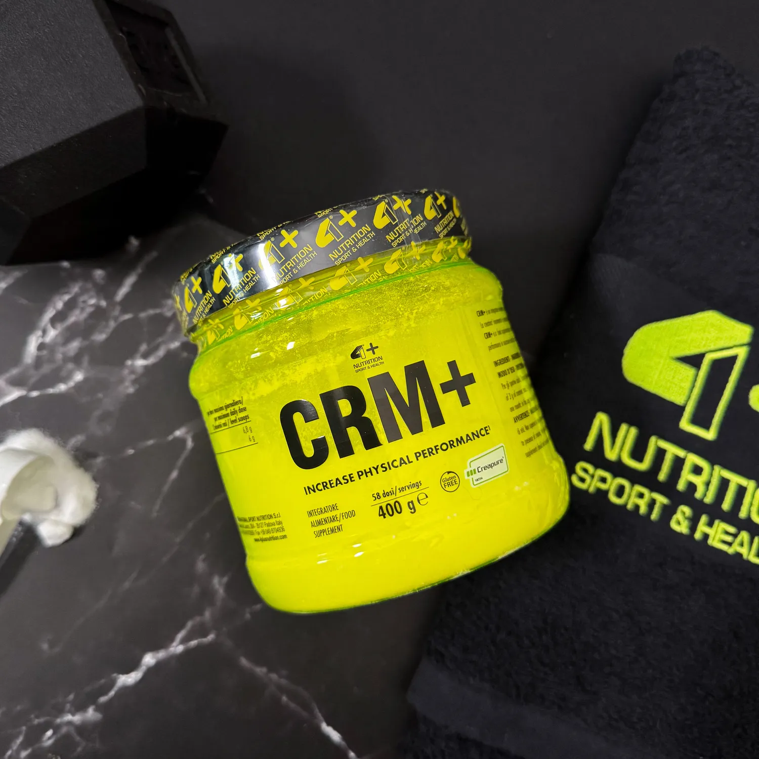 4 Plus Nutrition CRM+ creatina 400 g monoidrato Creapure