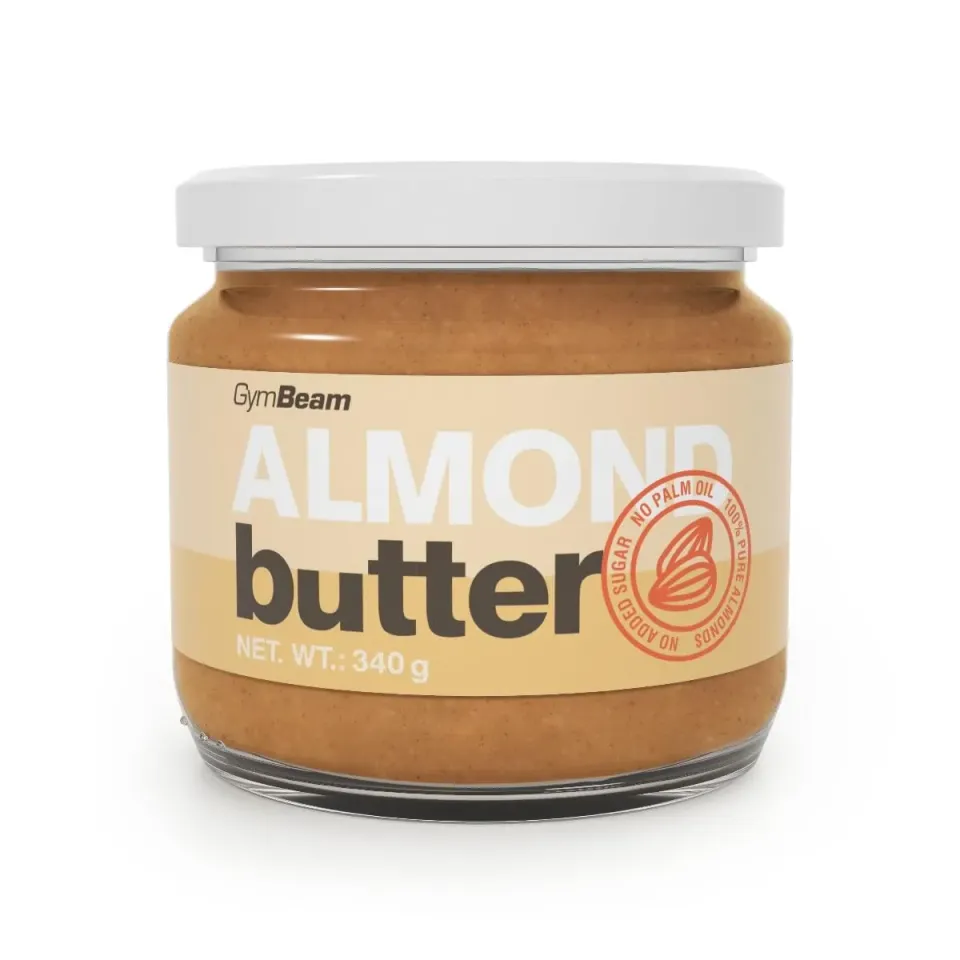 GymBeam Burro di Mandorle Crema Spalmabile 340 g 100% Mandorle