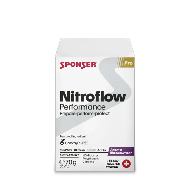 Sponser Nitroflow Performance integratore ribes nero 10x7 g ossido nitrico