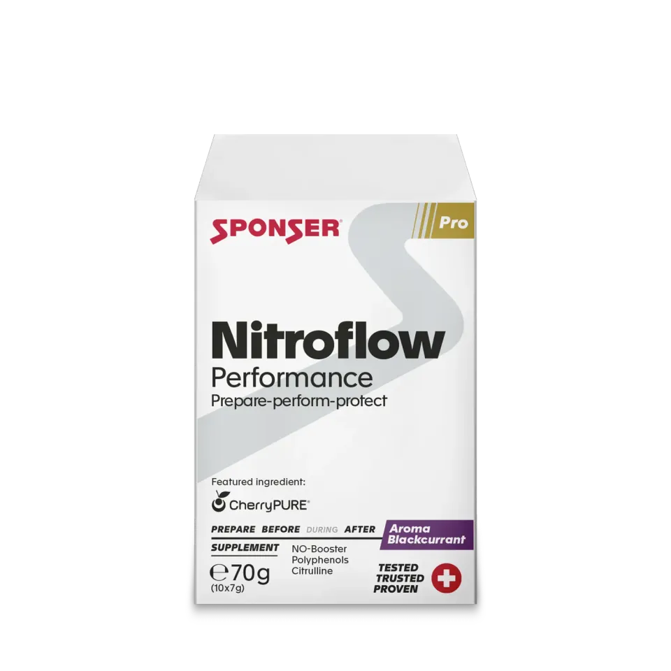 Sponser Nitroflow Performance integratore ribes nero 10x7 g ossido nitrico