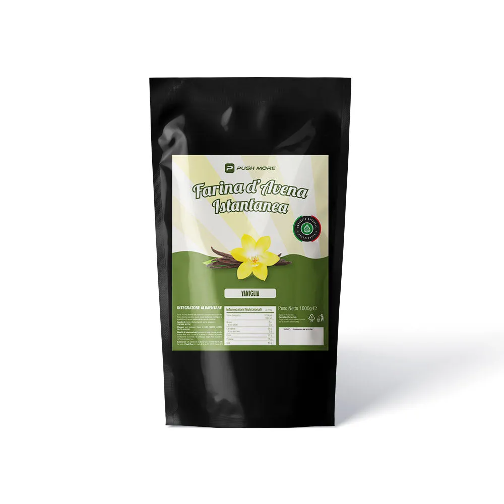 Push More FDO Farina Avena Istantanea 1kg Cioccolato Bianco