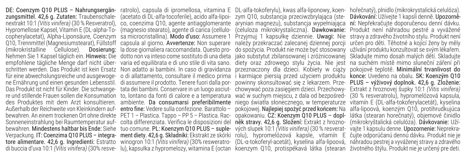 GymBeam Coenzima Q10 PLUS Integratore Antiossidante Vegano