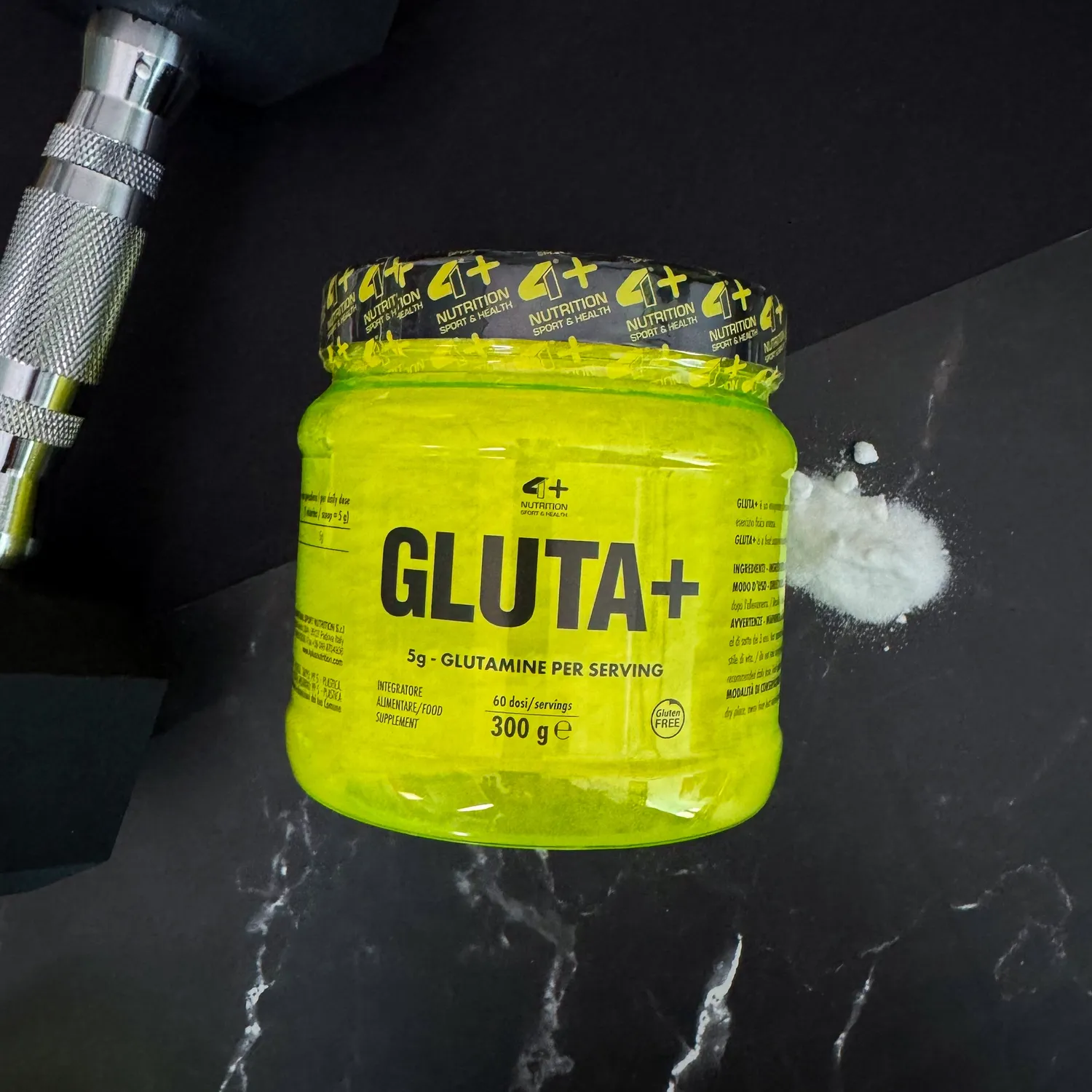 4 Plus Nutrition Gluta+ glutammina 300 g gusto neutro