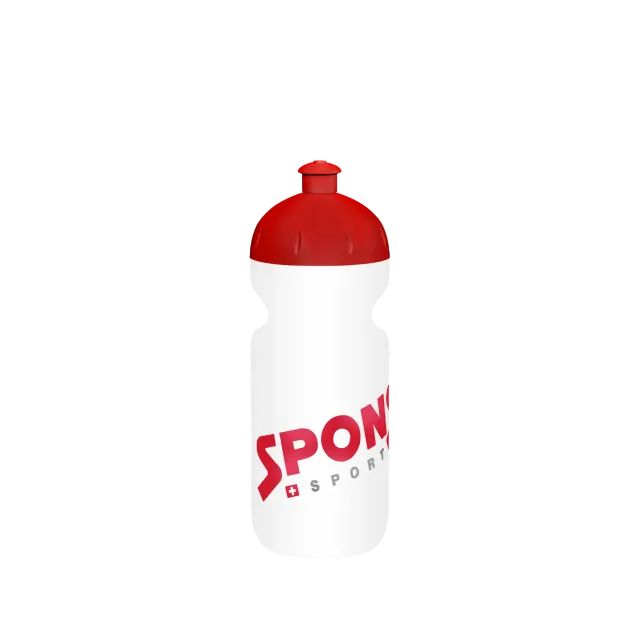 Sponser Bidon borraccia 500 ml trasparente rosso sport