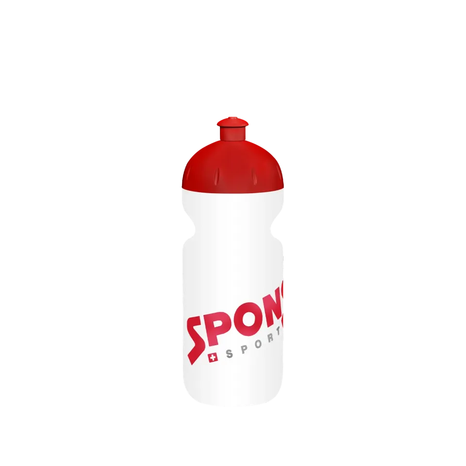 Sponser Bidon borraccia 500 ml trasparente rosso sport