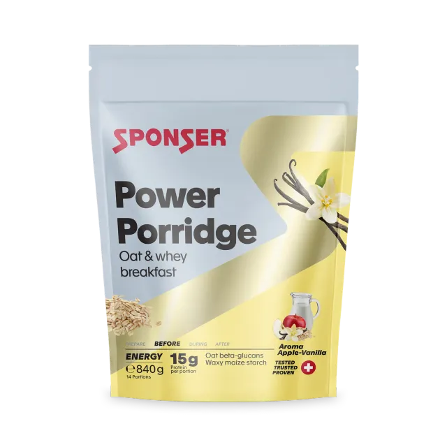 Sponser Power Porridge Mela Vaniglia 840g Colazione Energia