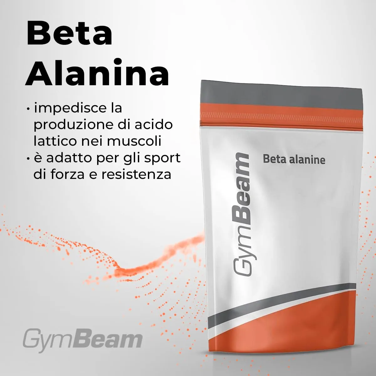 GymBeam Beta Alanina Neutro 250 g polvere pre-workout