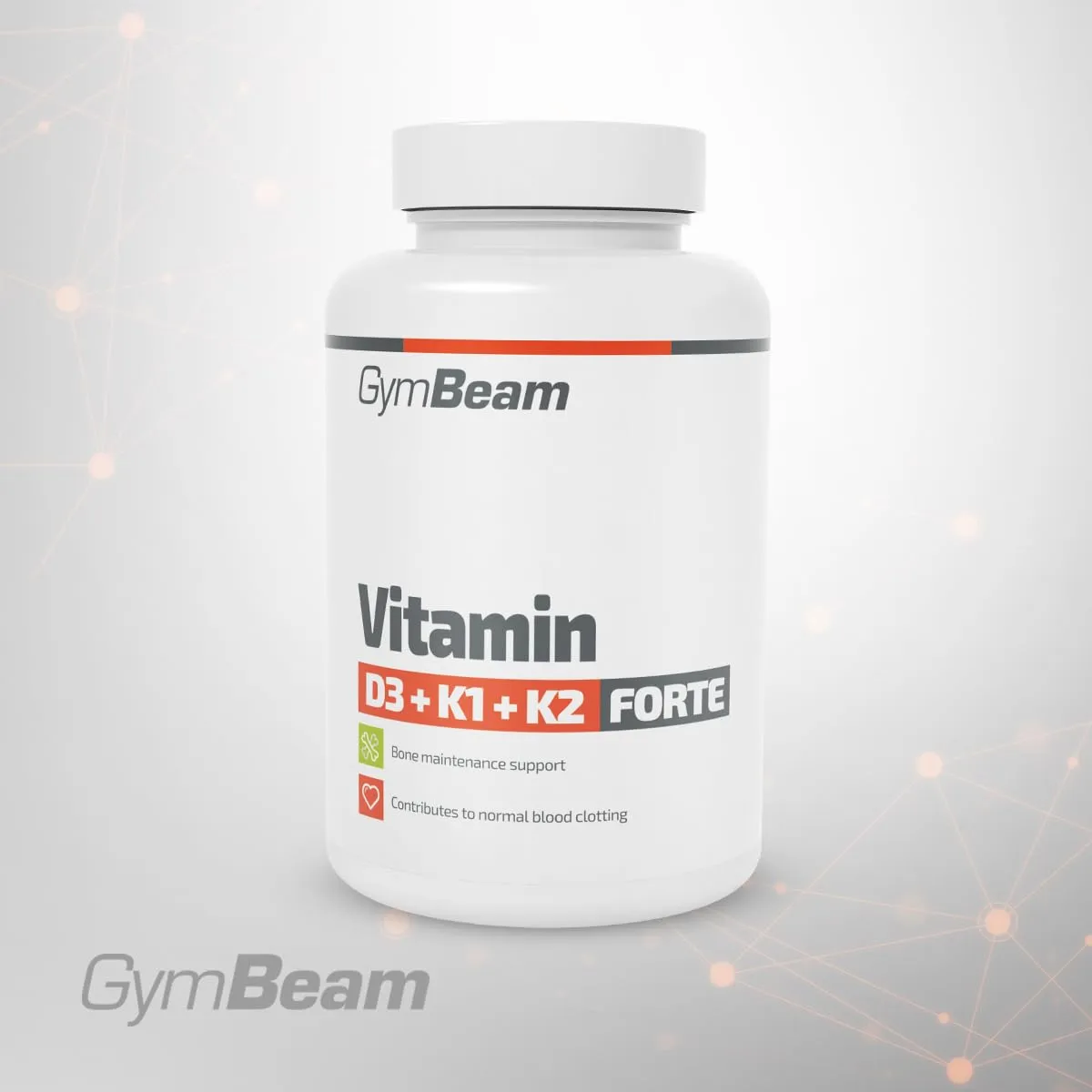 GymBeam D3+K1+K2 integratore 60 capsule 2200 UI