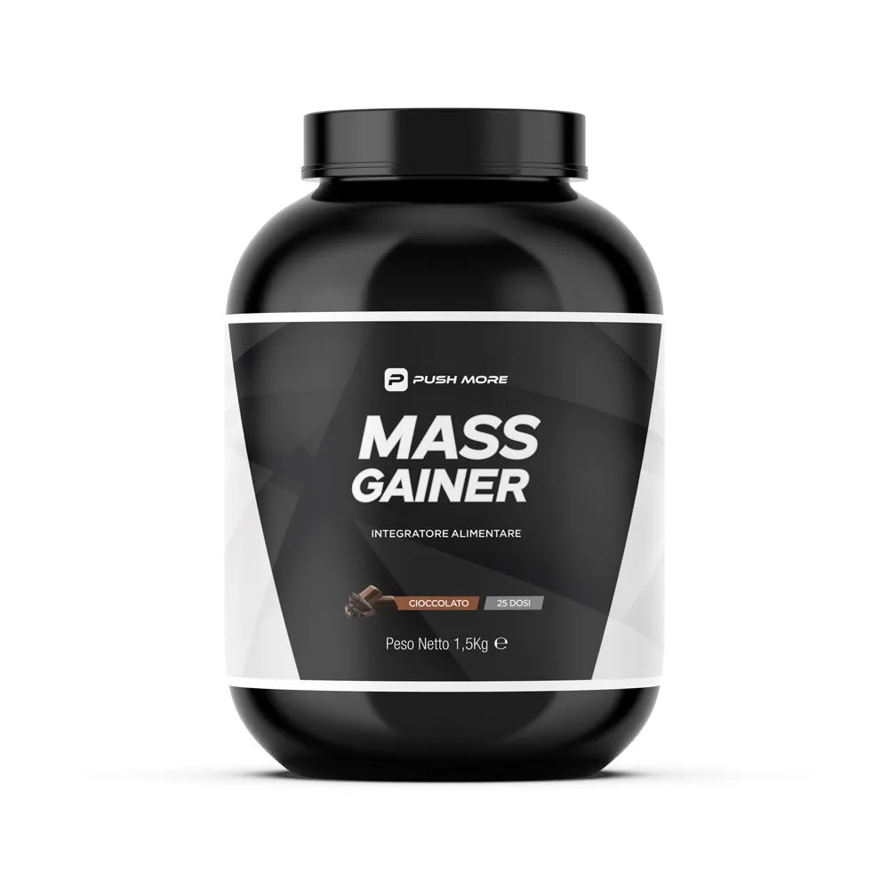 Push More Mass Gainer gainer 1,5 kg cioccolato ipercalorico