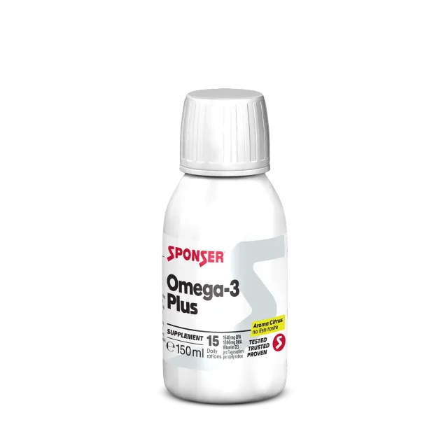 Sponser Omega-3 Plus olio agrumi 150 ml EPA DHA vitamina D3