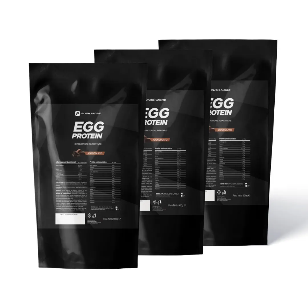 Push More EGG+ Proteine Albume Cioccolato 900g