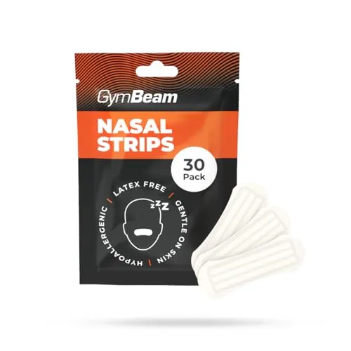 GymBeam Cerotti Nasali Nose Strips 30 Pezzi Sport