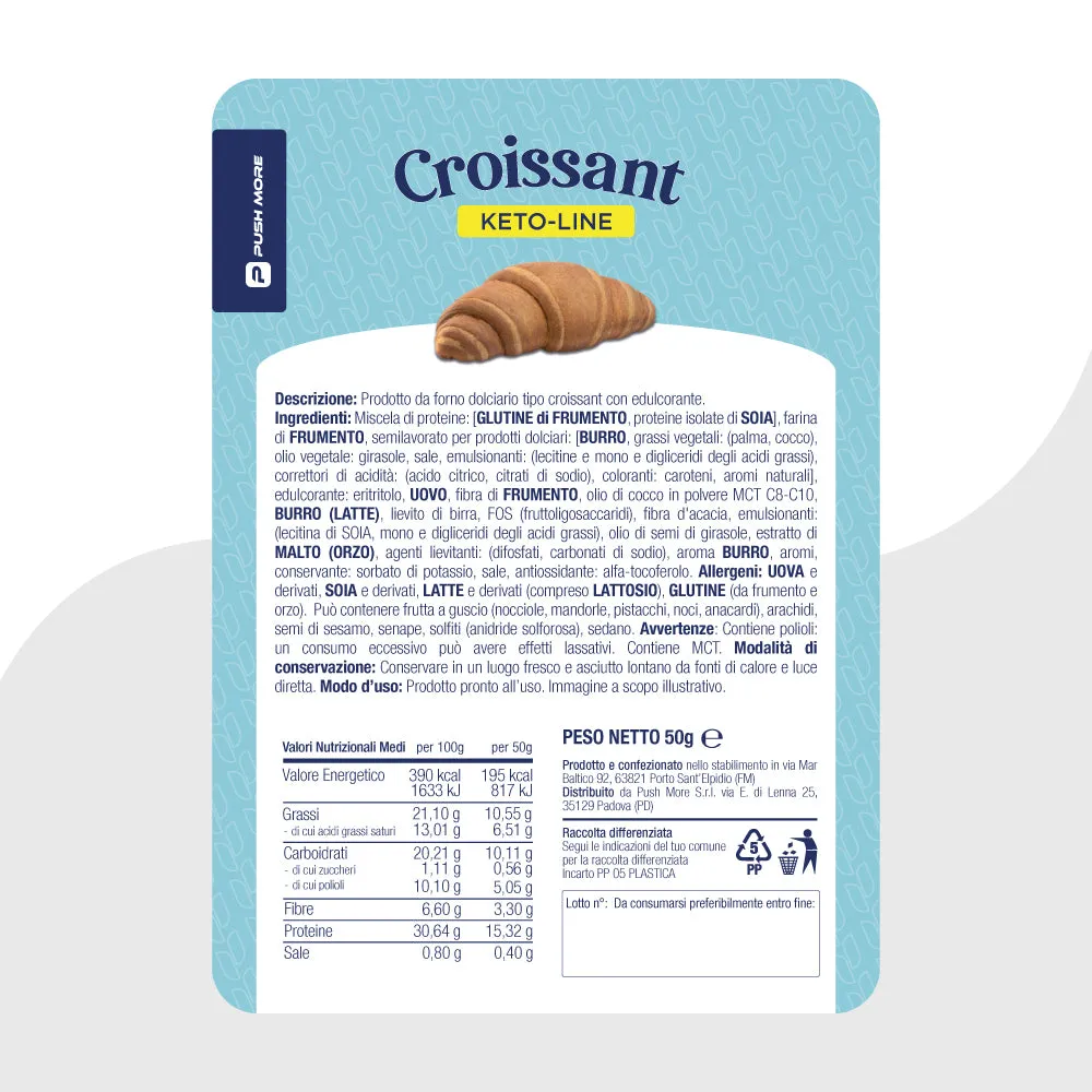 Push More croissant proteico burro 50g keto low carb