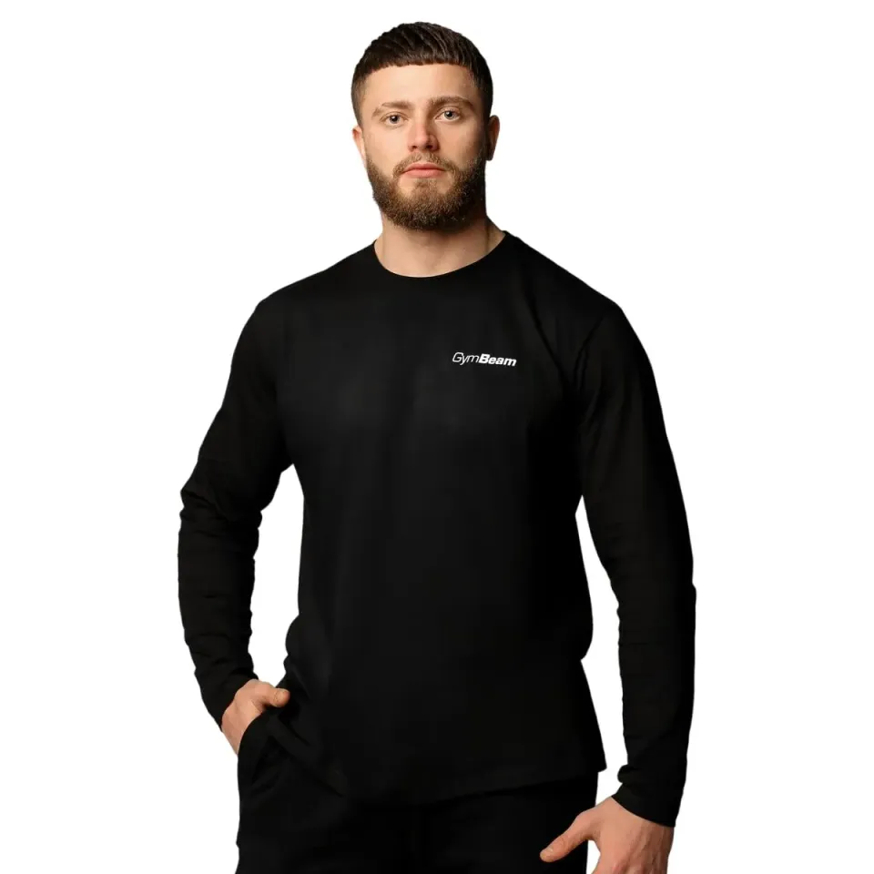 GymBeam Maglia Uomo Basic Maniche Lunghe cotone