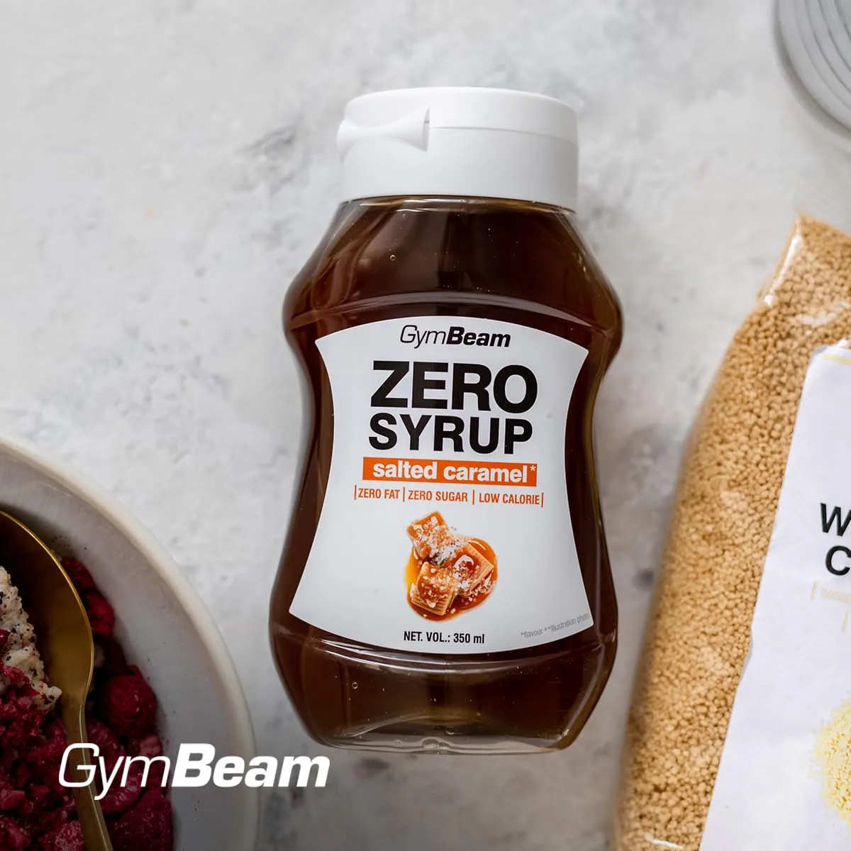 GymBeam Sciroppo Zero salted caramel 350 ml zero calorie