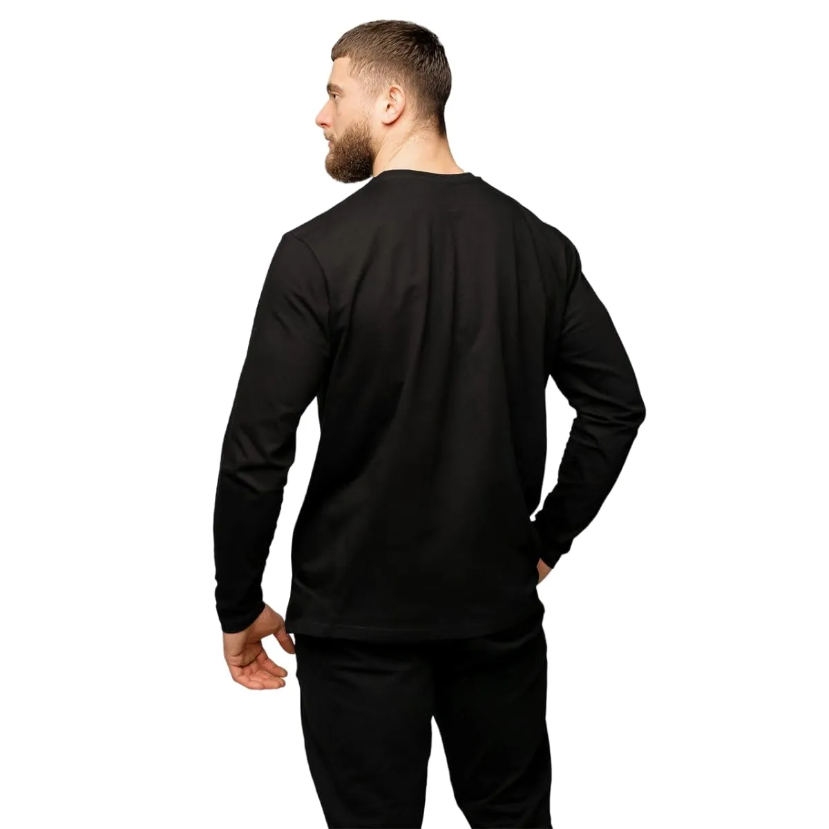 GymBeam Maglia Uomo Basic Maniche Lunghe cotone